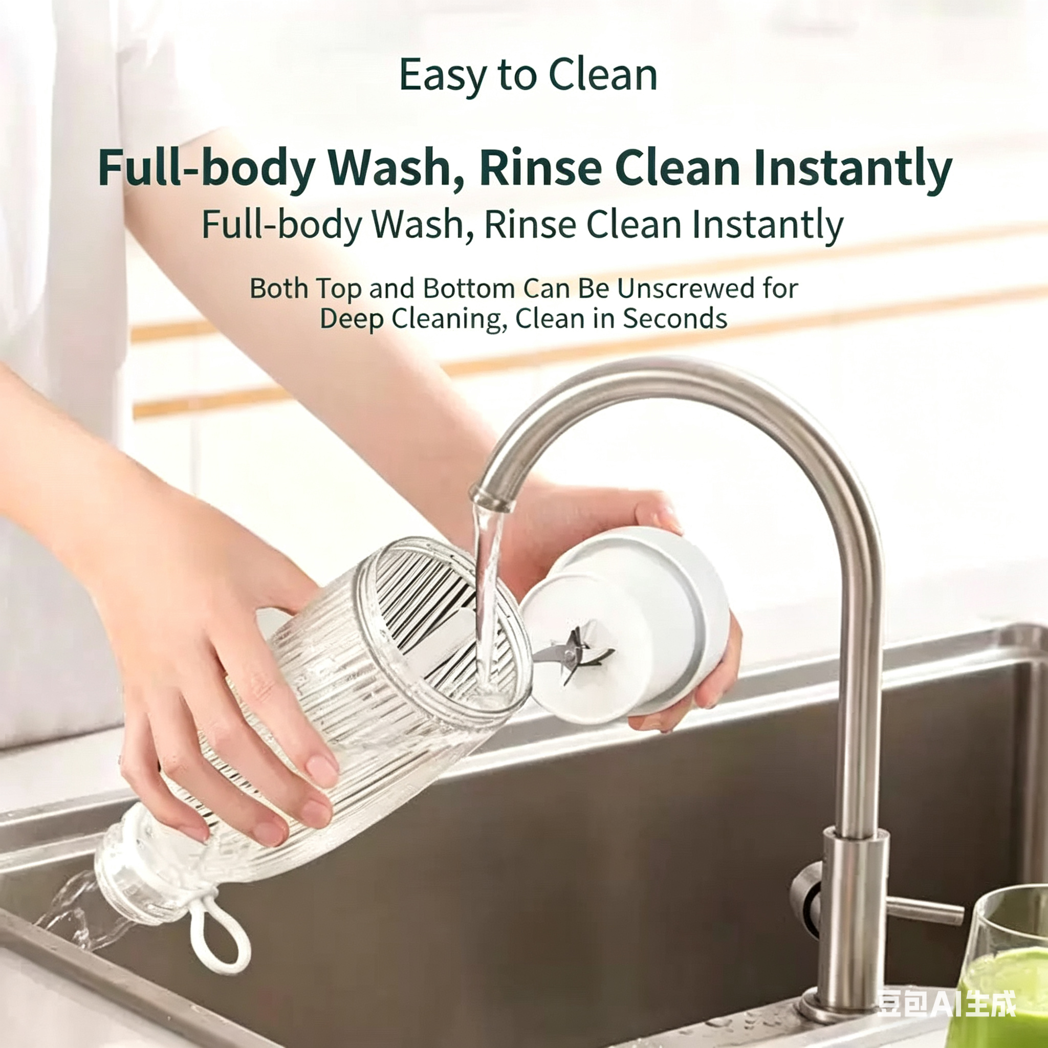 Portable Simple Personality Blender Usb Charging Fresh Juicer 6 Blades