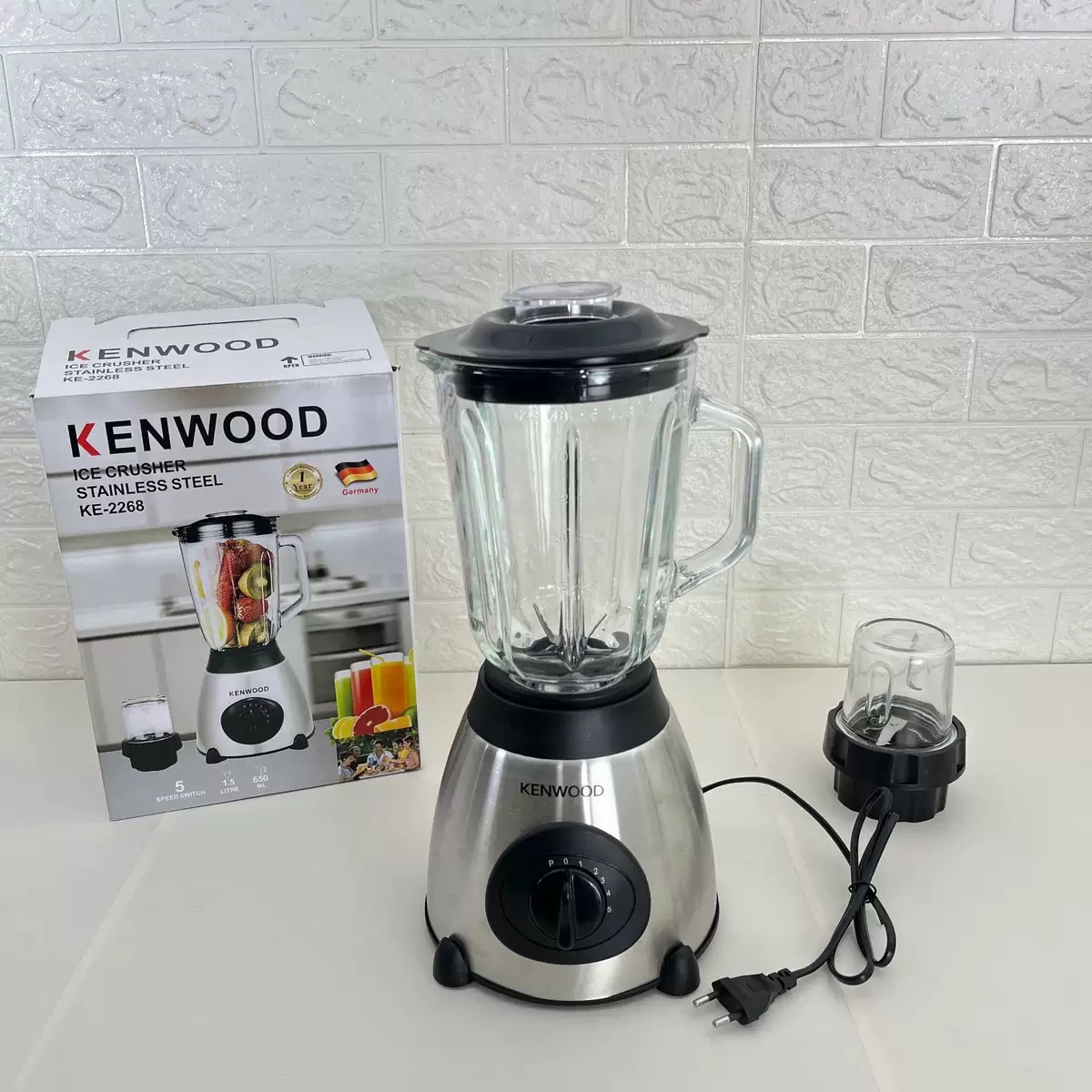 1.5L 2 In 1 Motor Stainless Steel Blender  Quality With Grinder  blender