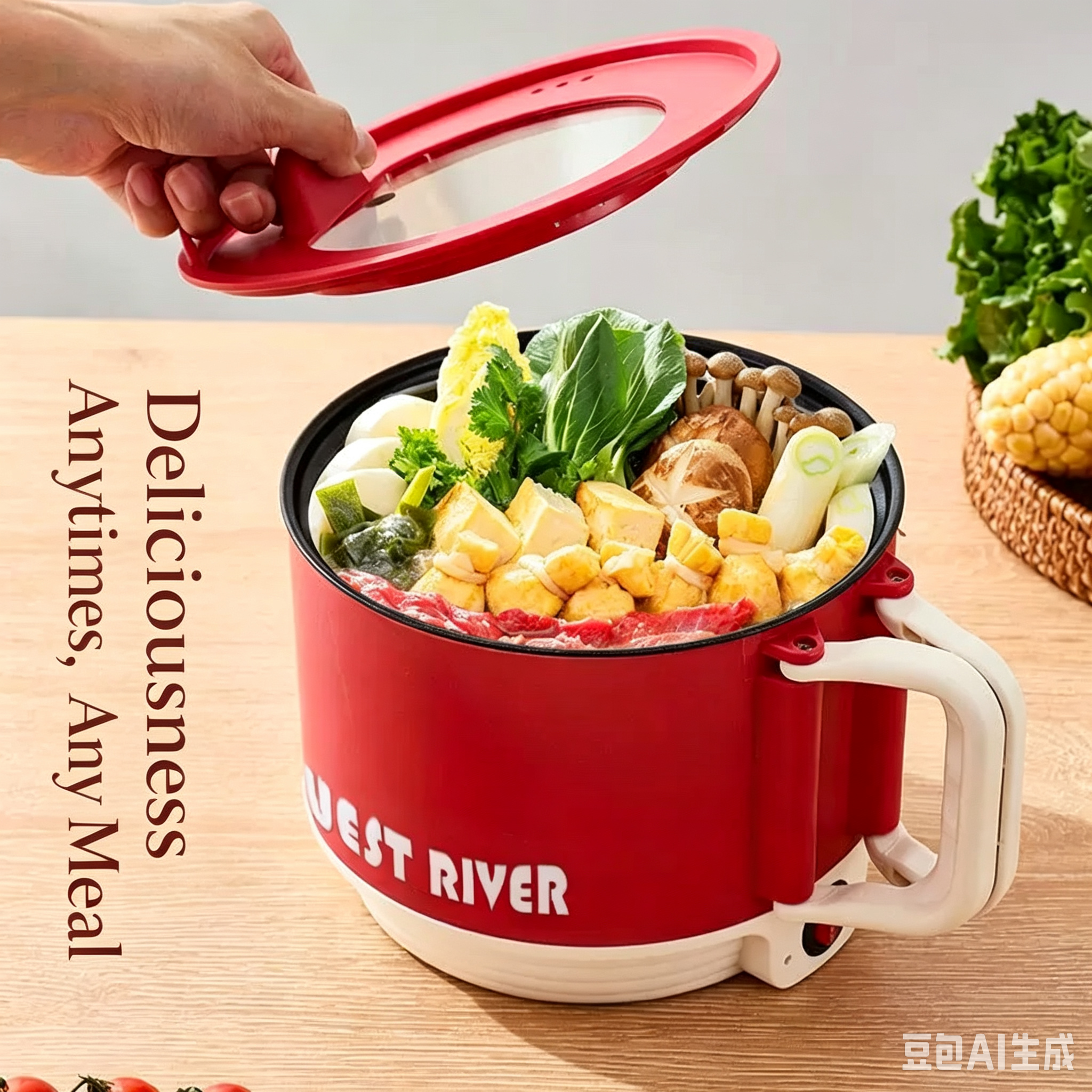 New model instant pot TiKTok popular mini instant pot electric cooker multi-functional electric heating pot for hot pot and instant noodles