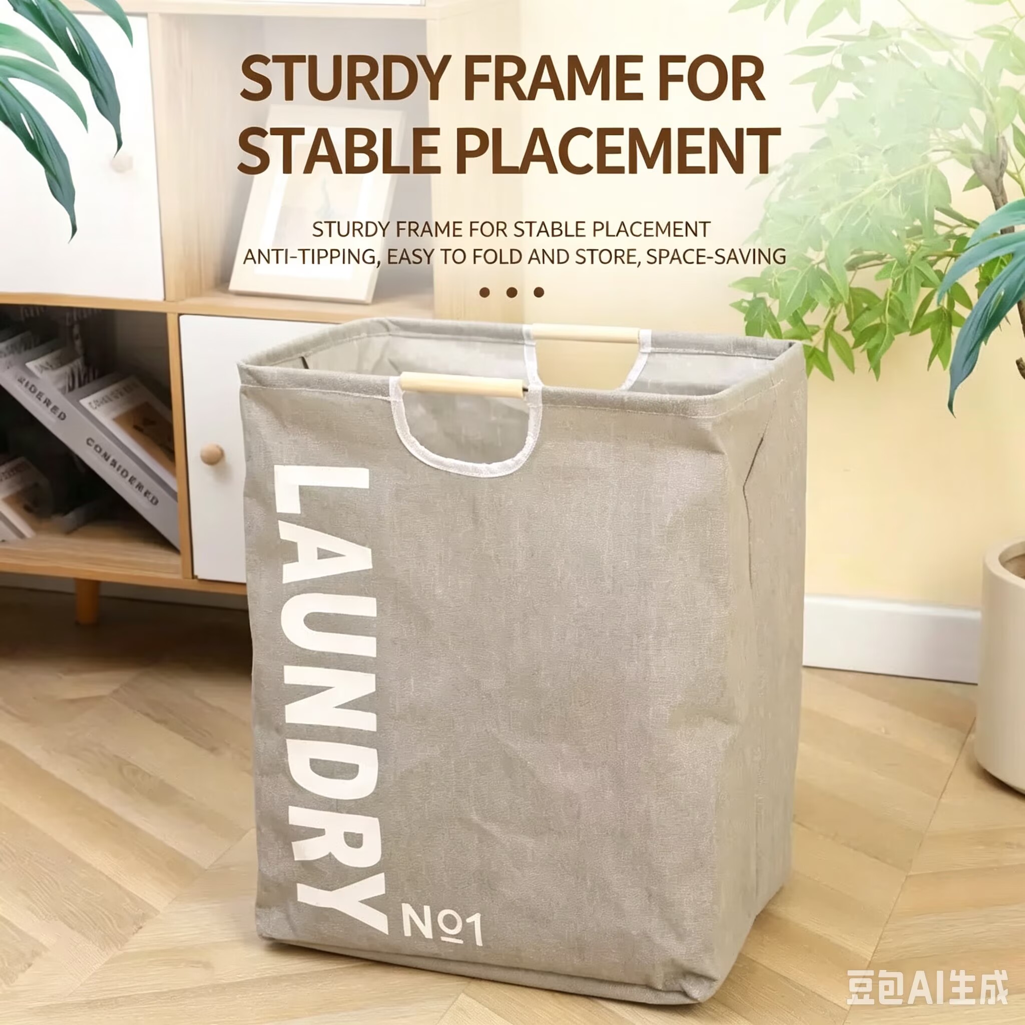 Storage box, clothes storage bag, household wardrobe, large-capacity clothing storage basket, organize clothes