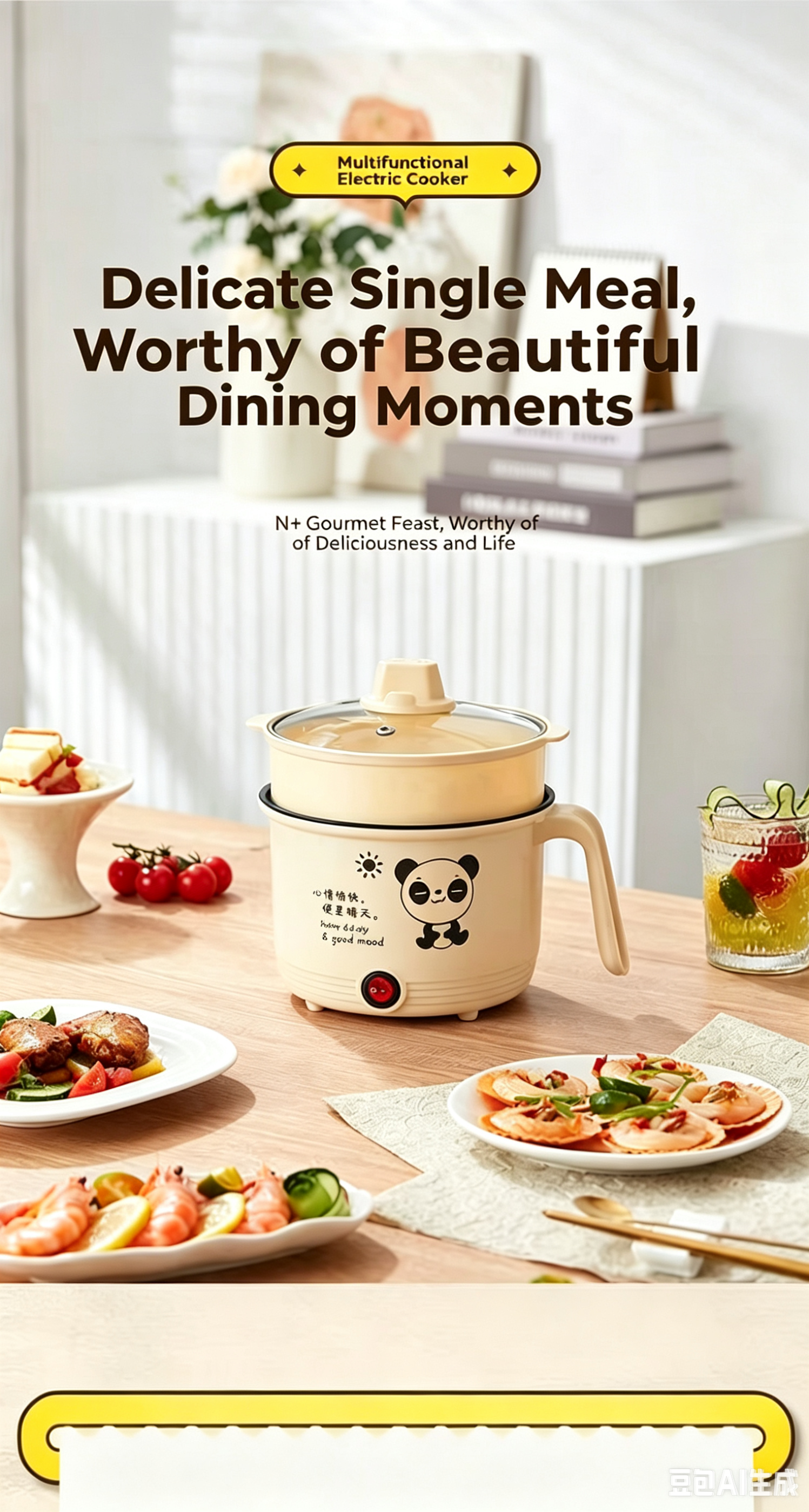 New model instant pot TiKTok popular mini instant pot electric cooker multi-functional electric heating pot for hot pot and instant noodles