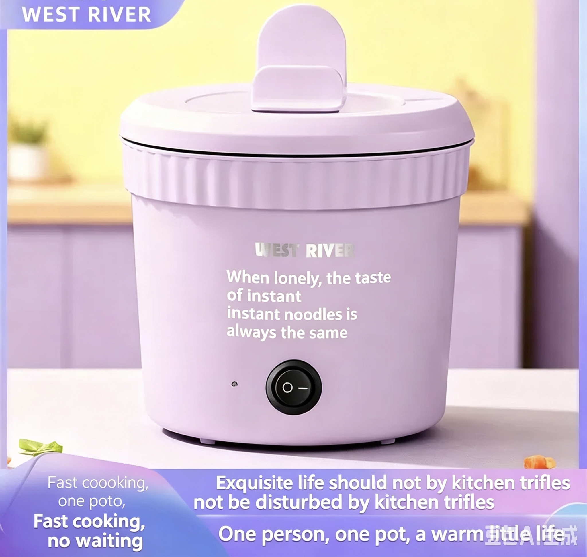 New model instant pot TiKTok popular mini instant pot electric cooker multi-functional electric heating pot for hot pot and instant noodles