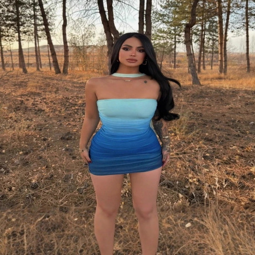 Women's 2026 Ombre Tube Mini Dress Strapless Backless Party Club Short Ruched Bodycon Dresses