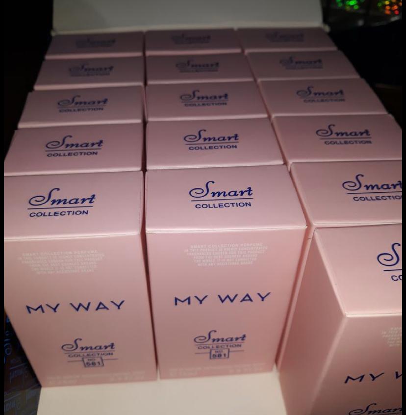 *My Way No. 581 by Smart Collection* is a 15ml Eau de Parfum in a pink, curved glass bottle. A floral-fruity scent inspired by designer perfumes, it’s light, feminine, and fresh. Compact and affordabl