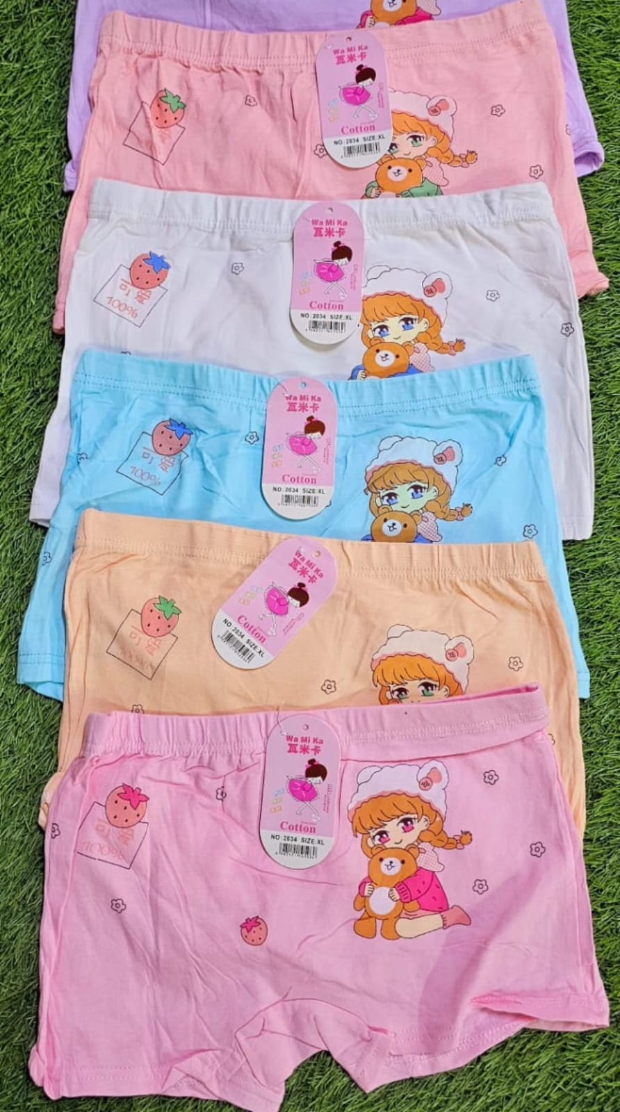 3PCS Soft Cotton Baby Girls Hot Pants Shorts – Breathable Stretchy Comfortable Summer Casual Inner Wear Biker Shorts for Toddlers & Kids