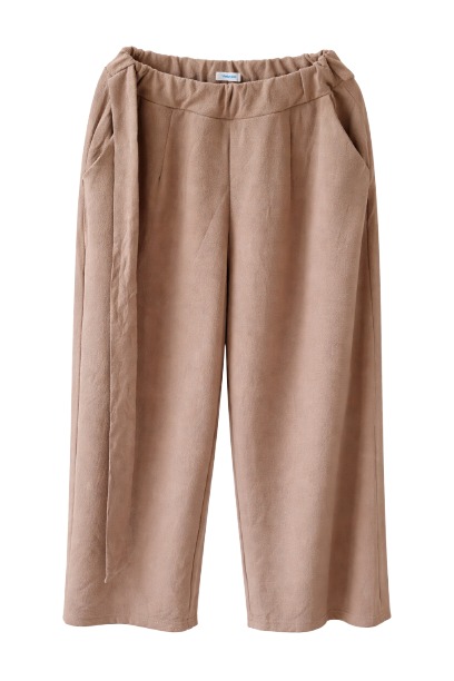 Women High Waist Wide Leg Palazzo Pants – Loose Fit Casual Office Trousers (Beige)