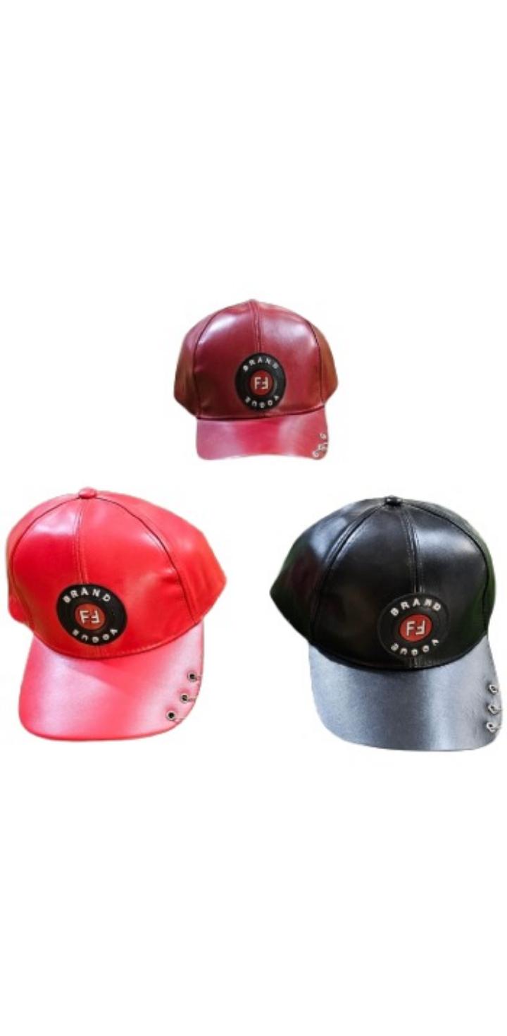 Unisex Leather Baseball Cap Adjustable Fashion Hat for Men & Women – Stylish Streetwear Snapback Cap