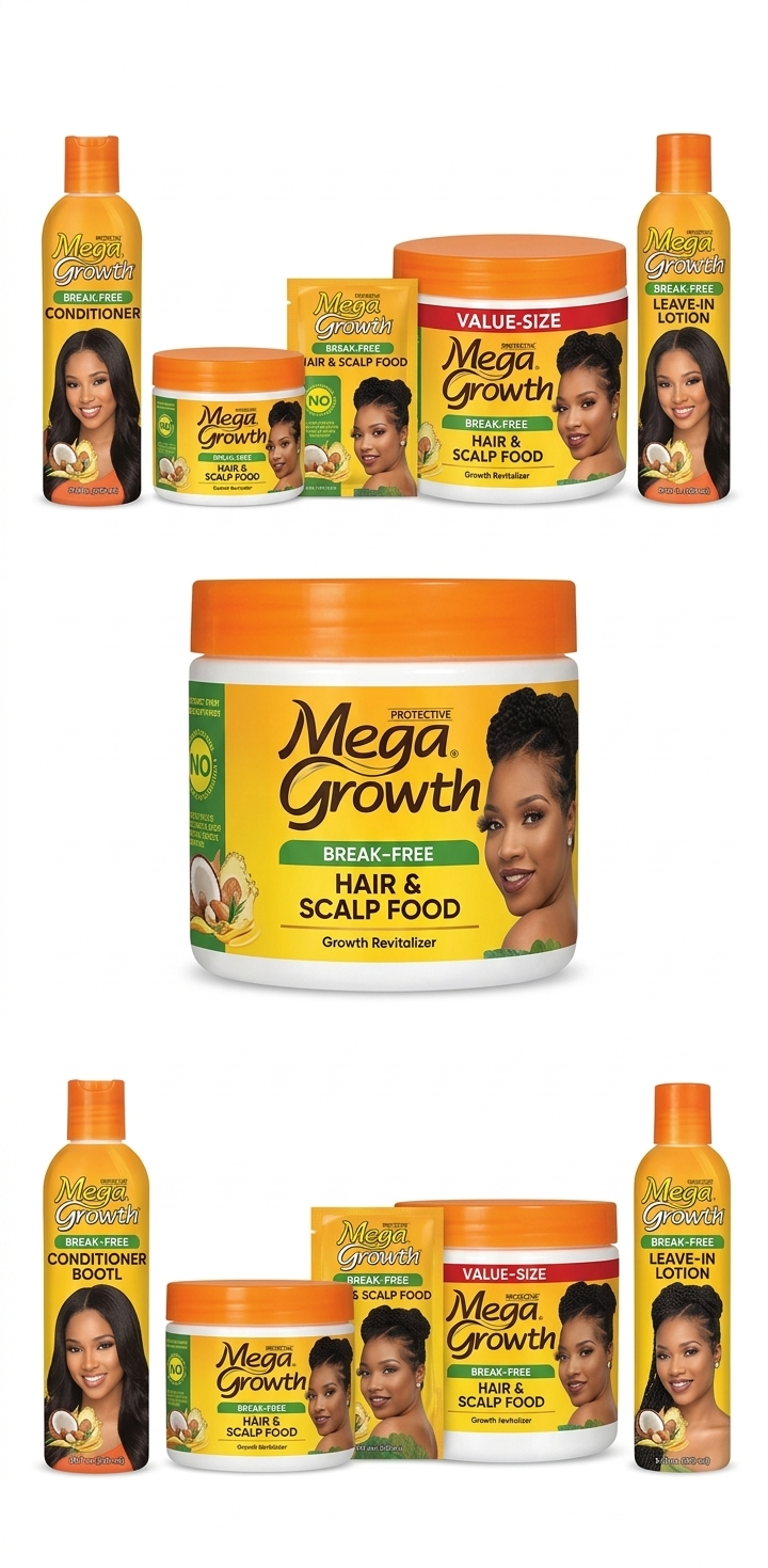 Mega Growth Hair & Scalp Food Anti-Breakage Growth Revitalizer Hair food
