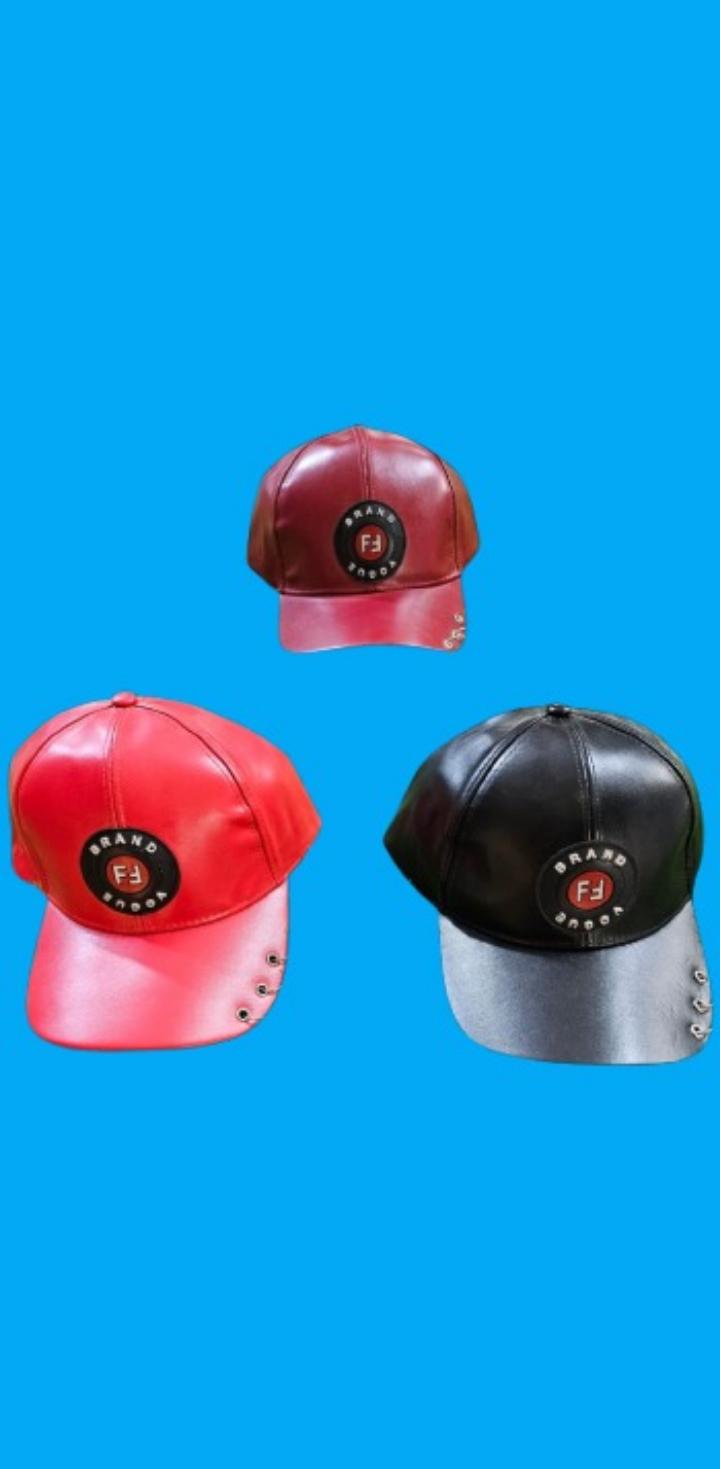 Unisex Leather Baseball Cap Adjustable Fashion Hat for Men & Women – Stylish Streetwear Snapback Cap