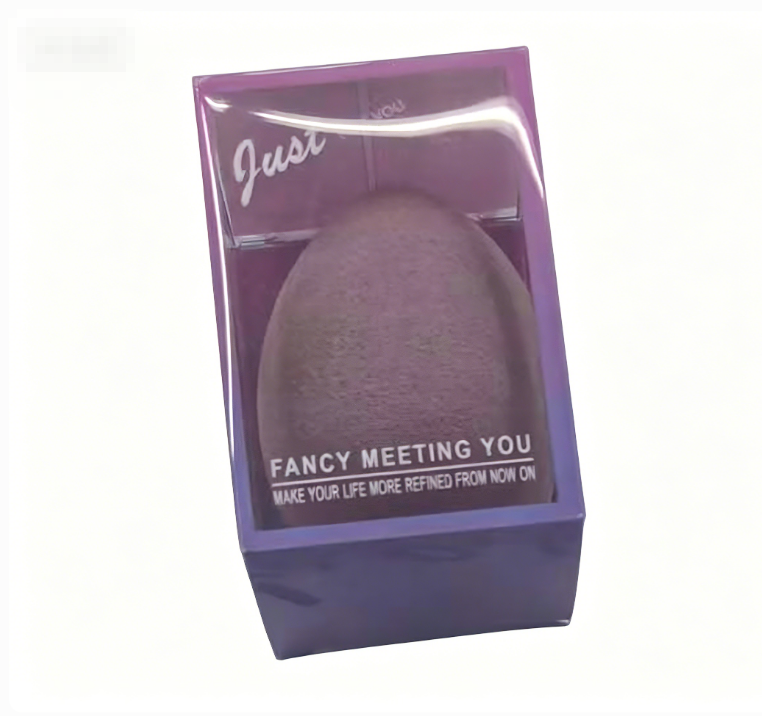 4Pcs Dual Purpose Makeup Sponge & Powder Puff Set Soft Flawless Face Blender Thickened Cosmetic Puff With Clear Box