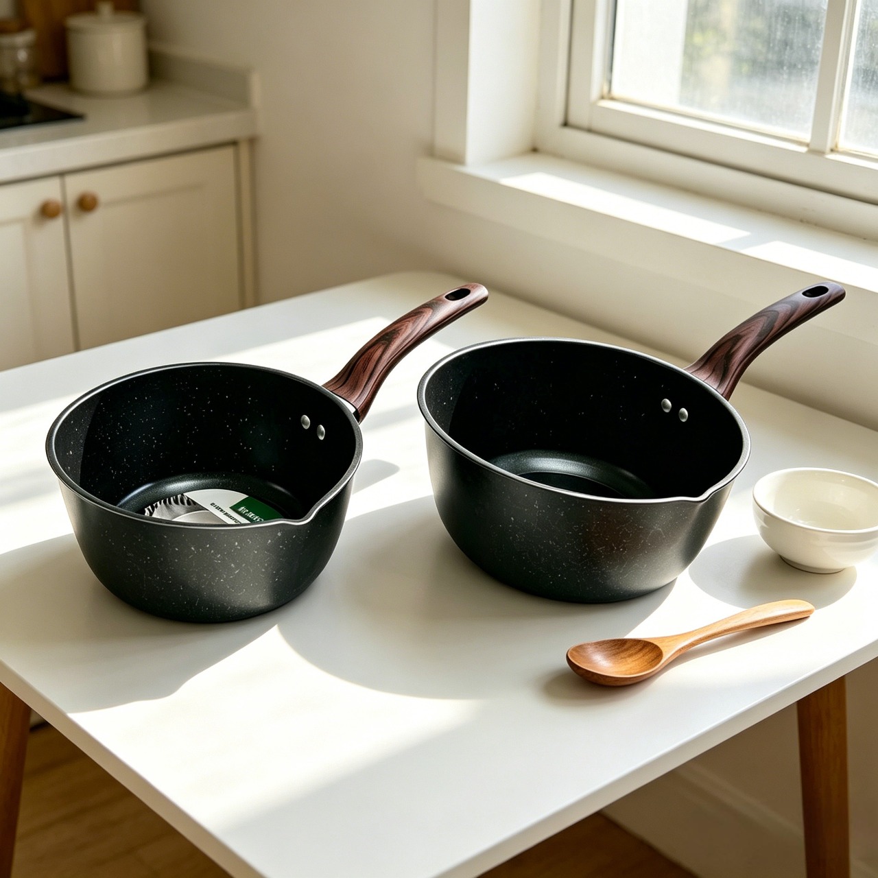 Versatile Sufuria Pot Non-stick Thick Marble Coating Pan Aluminum Frying Pan Suitable for Induction Cookers