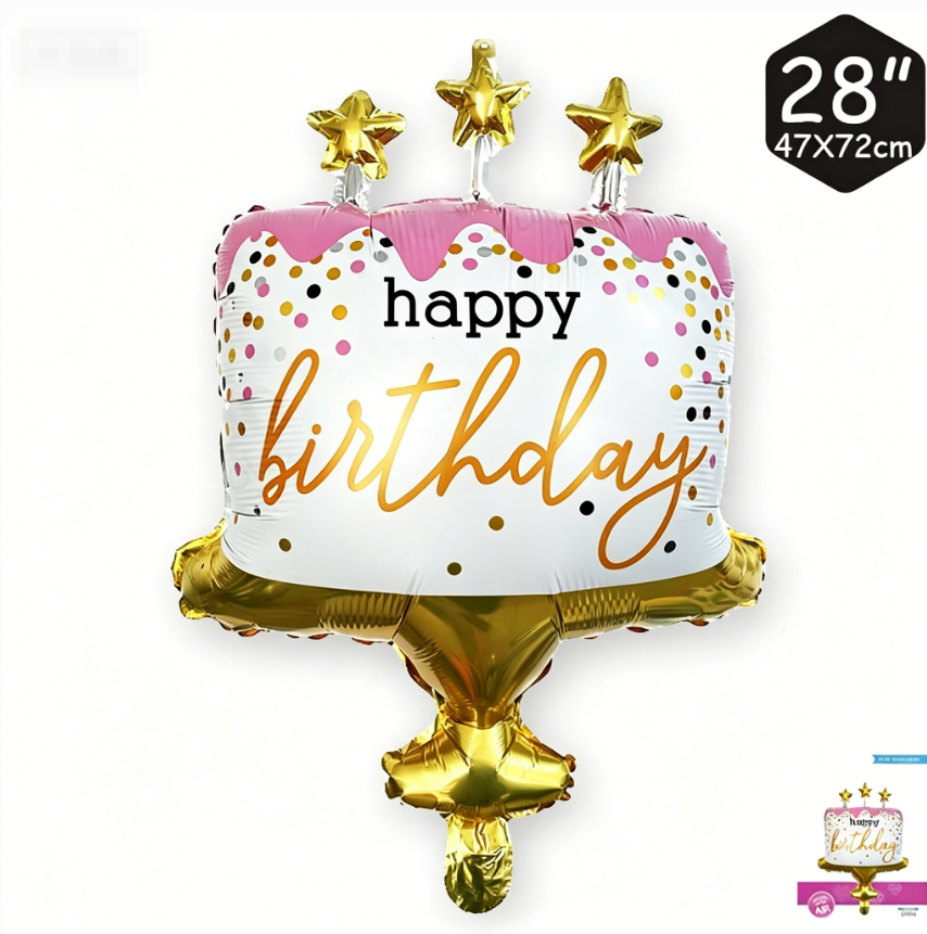 All Inclusive Birthday Party Decor Kit |  Laser Pull Flag Birthday Decoration for Home Party (Colors Shipped Randomly，Note: Digital candles)