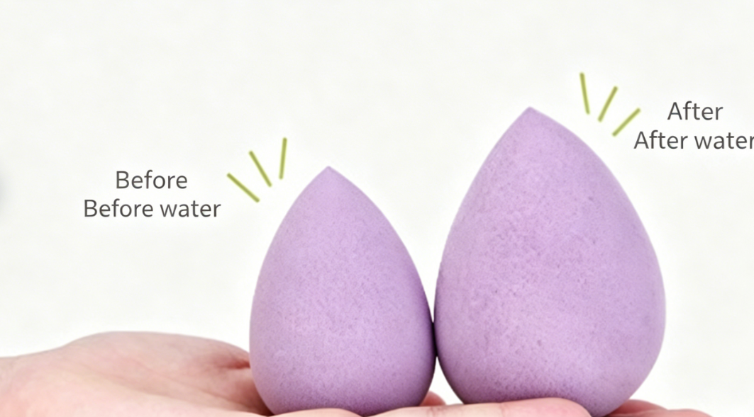 4Pcs Dual Purpose Makeup Sponge & Powder Puff Set Soft Flawless Face Blender Thickened Cosmetic Puff With Clear Box