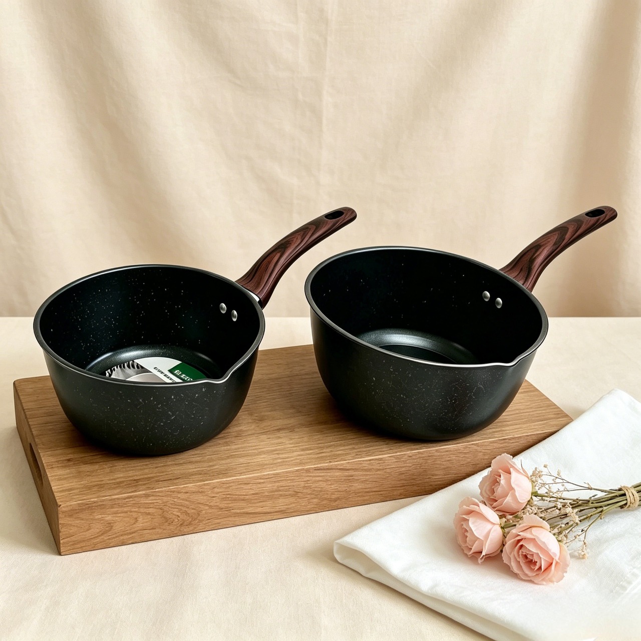 Versatile Sufuria Pot Non-stick Thick Marble Coating Pan Aluminum Frying Pan Suitable for Induction Cookers