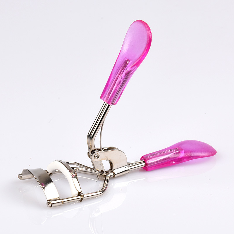 Pink Eyelash Curler for Women, Professional Eyelash Lift Tool with Pink Handle, Reusable Eye Lash Curler for Girls, Natural Eyelash Shaping Makeup Tool