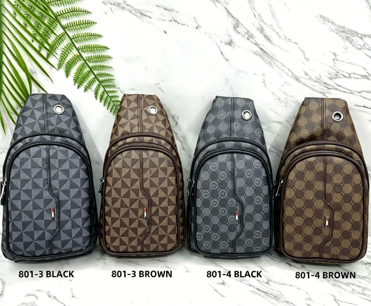 Fashion Chest Bag for Men Large Capacity Multifunctional Shoulder Crossbody Bag Casual Business Sling Bag Waist Pack Outdoor Hiking Travel Daily Bag Anti-friction waterproofing