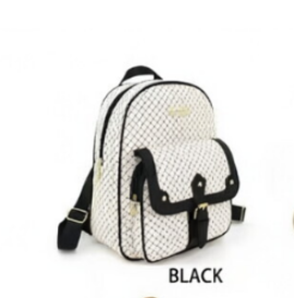 A fashionable backpack suitable for girls, a PU leather schoolbag for ladies, durable and suitable for students, traveling, and business trips.