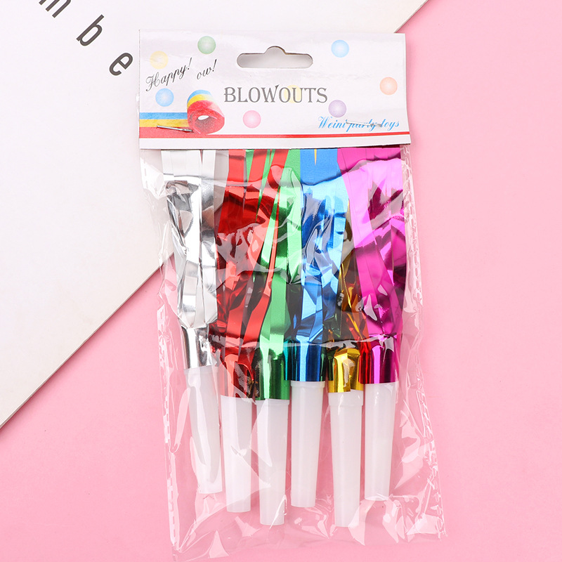 All Inclusive Birthday Party Decor Kit |  Laser Pull Flag Birthday Decoration for Home Party (Colors Shipped Randomly，Note: Digital candles)