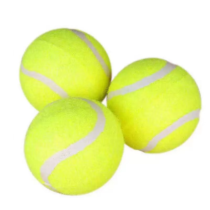3pc Dog Toy Tennis Ball 3 Balls Super Elasticity Tennis Training Ball Launcher Interactive Dog Fetch Toy Pet Ball Tennis Competition, Tennis Training Or Train Your Pet