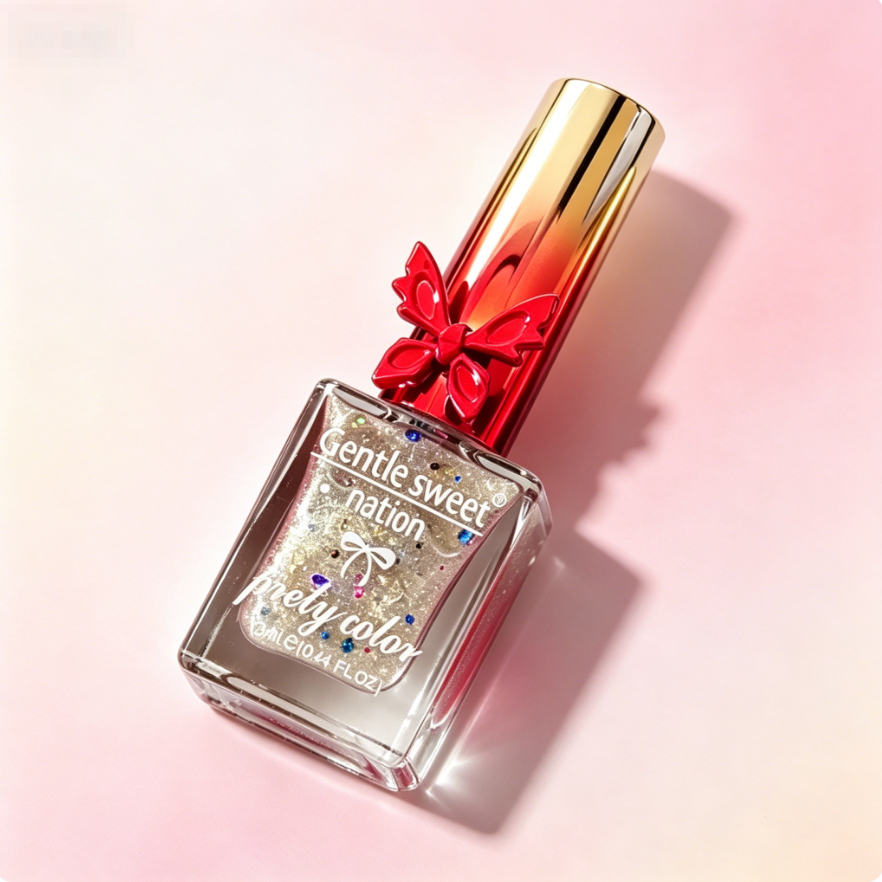 Quick Dry 4 Colors Nail Polish, Crack Resistant Long-Lasting Salon Grade Nail Coating