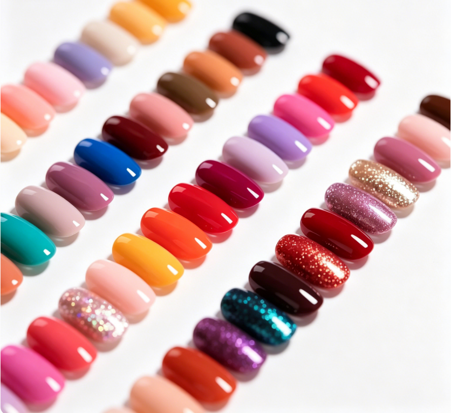 Quick Dry 4 Colors Nail Polish, Crack Resistant Long-Lasting Salon Grade Nail Coating