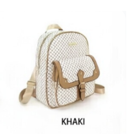 A fashionable backpack suitable for girls, a PU leather schoolbag for ladies, durable and suitable for students, traveling, and business trips.