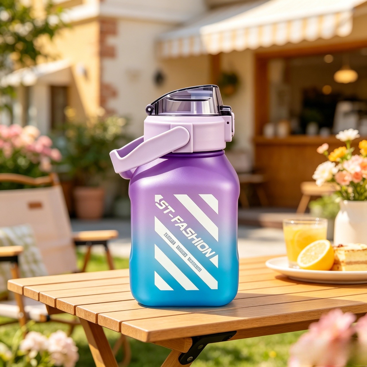 New 3PCS Set Water Bottles 3-in-1 Stanley Style Travel Mugs with Straw & Leakproof Lid Car Cup Macaron Bottle Sport Bottle Ice Bar Cup Plastic Sports Mug Large Capacity Frosted Water Bottle Coffee Cup