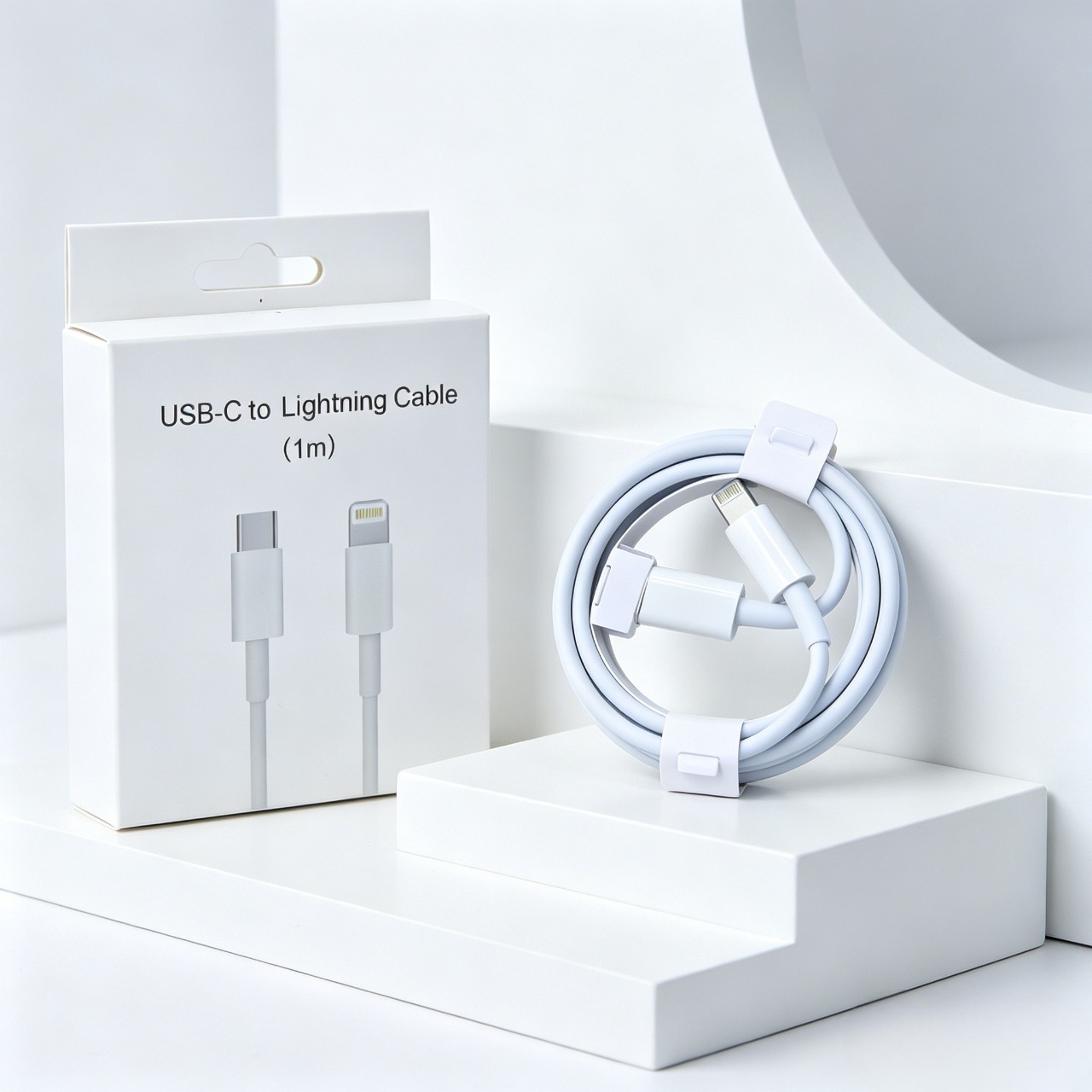 USB-C to Lightning Cable (1m) Fast Charging Data Sync Lead super durable also tested for iPhone 14 13 12 11 Pro Max X XS XR 8 7 6 Plus iPad - White