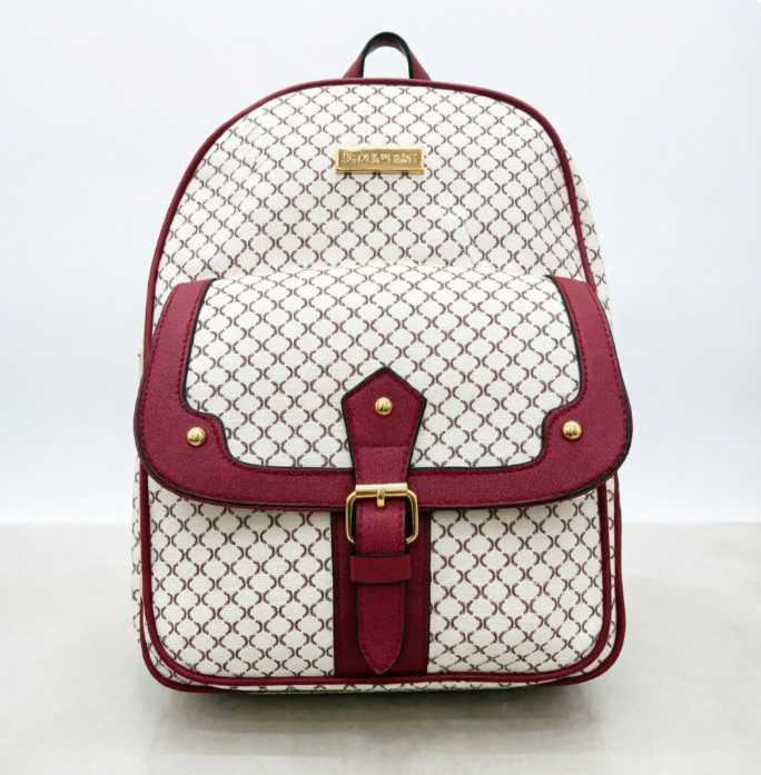 A fashionable backpack suitable for girls, a PU leather schoolbag for ladies, durable and suitable for students, traveling, and business trips.