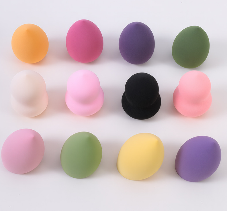 4Pcs Dual Purpose Makeup Sponge & Powder Puff Set Soft Flawless Face Blender Thickened Cosmetic Puff With Clear Box