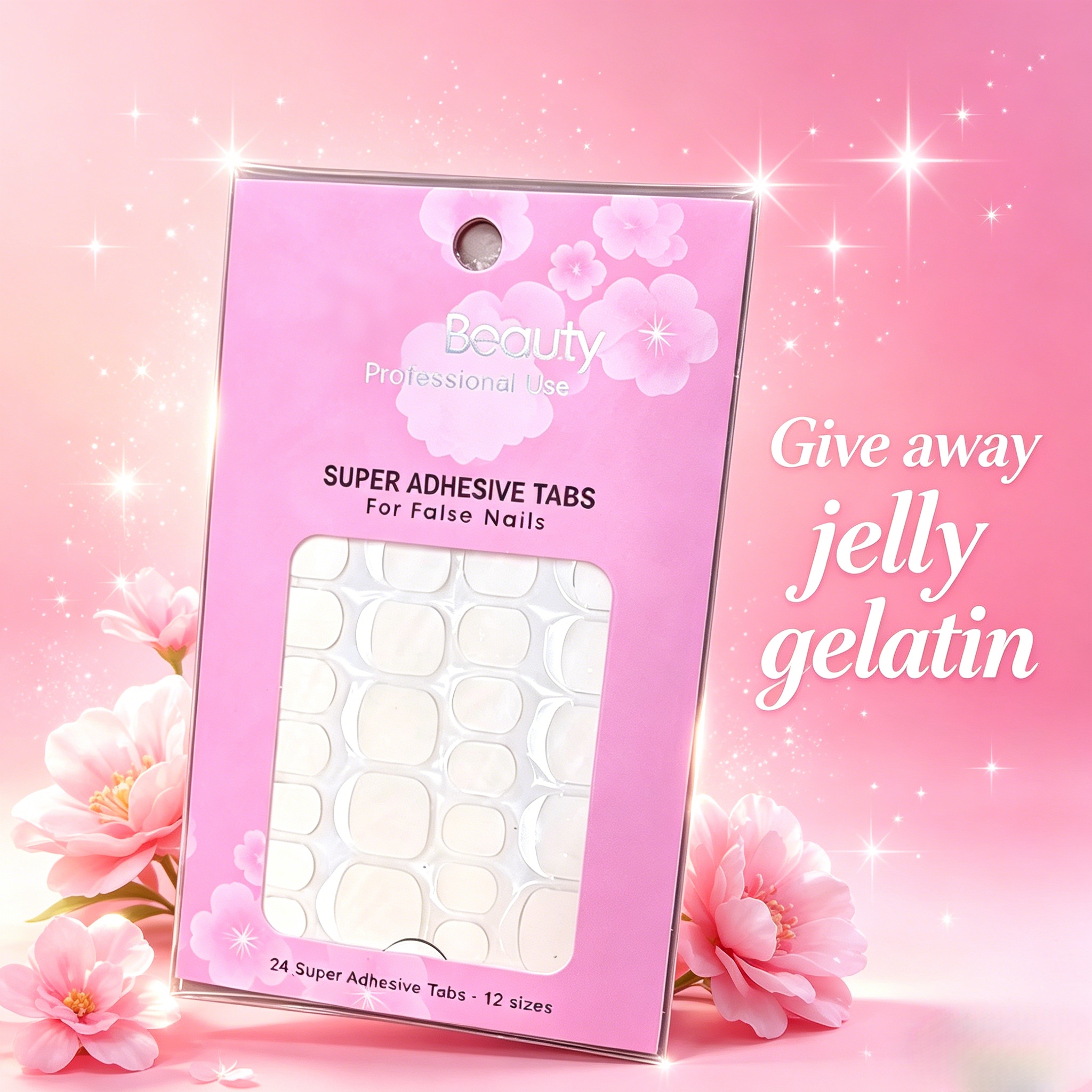 French false nails (with free gel adhesive) - realistic nail tips, reusable adhesive nails, natural nude pressed nails, coffin-shaped false nails, simple glue-pasted nails, DIY nail care set