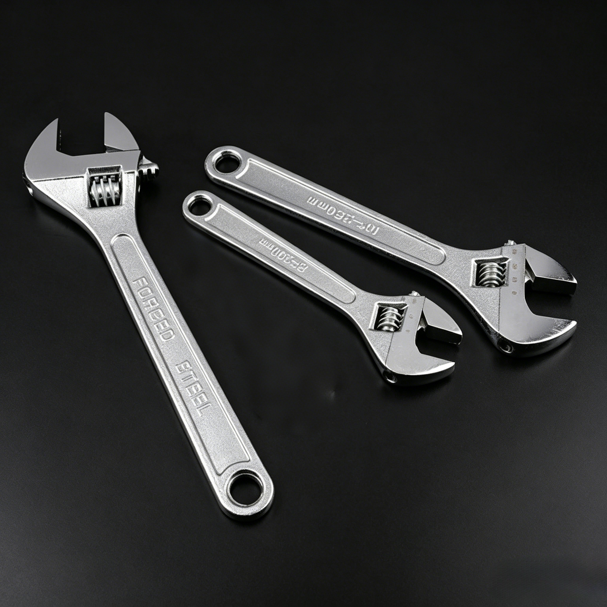 Adjustable Wrench Large Opening Long Handle Universal Spanner Carbon Steel Heavy Duty Mechanical Workshop Hand Repair Tools，Adjustable Spanner, Universal Wrench, Long Handle Spanner