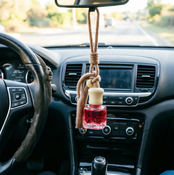 Hanging Car Air Freshener, Natural Essential Oil Aroma Diffuser, Long Lasting Car Aromatherapy Fragrance for Vehicle Interior