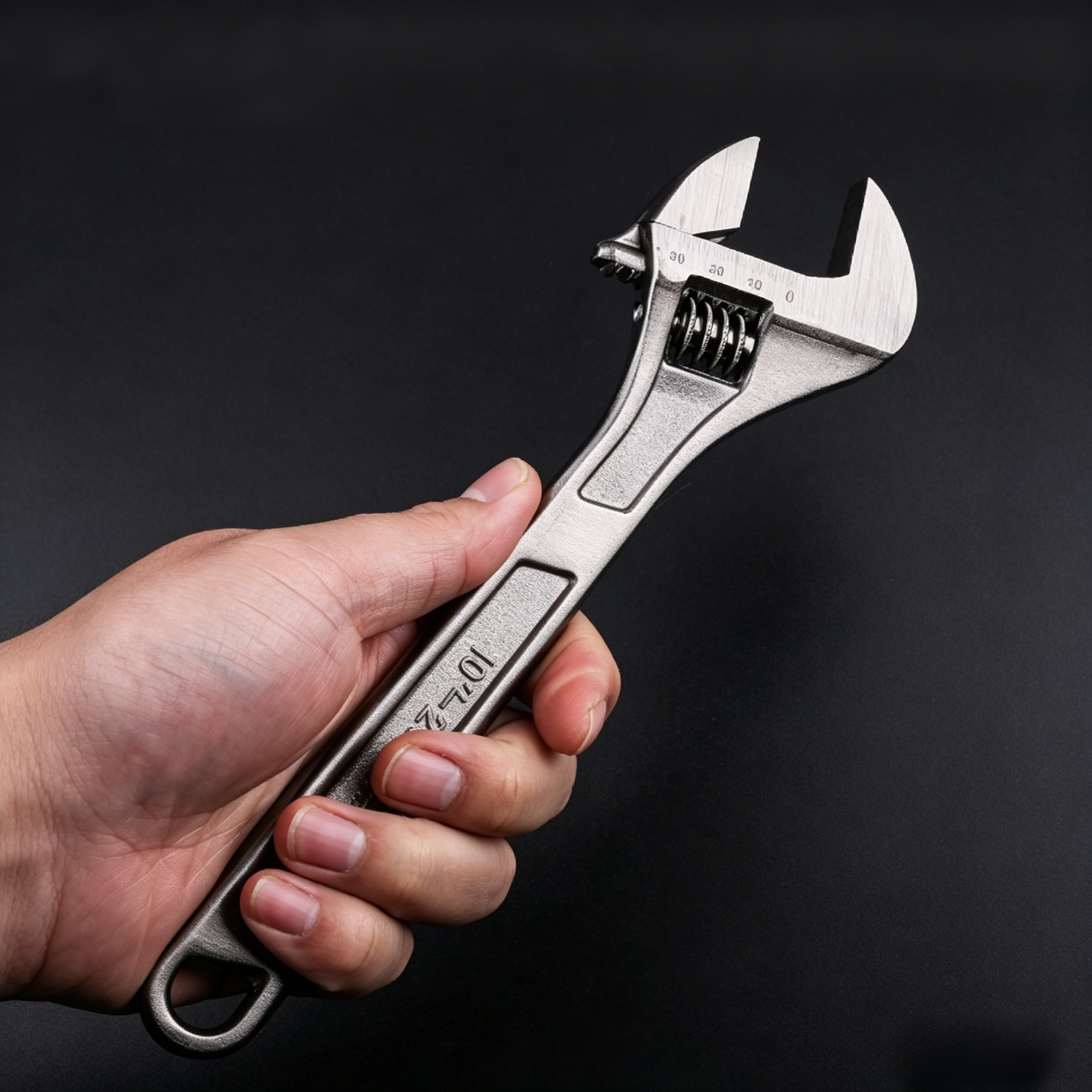 Adjustable Wrench Large Opening Long Handle Universal Spanner Carbon Steel Heavy Duty Mechanical Workshop Hand Repair Tools，Adjustable Spanner, Universal Wrench, Long Handle Spanner