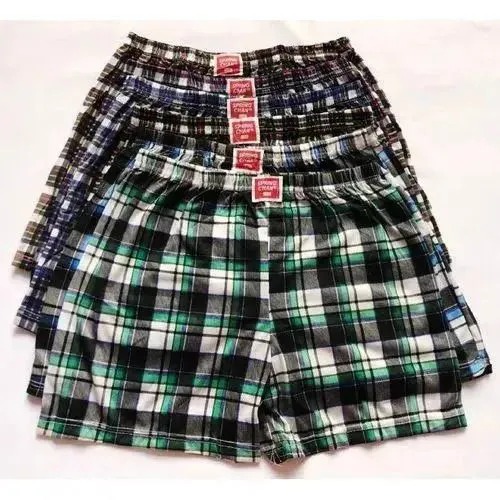 6Pcs  Assorted Men's Checked Boxers 100% High Quality Soft Breathable, Comfortable Innerwear for Male, Boys Men’s undergarments, Innerwear for men