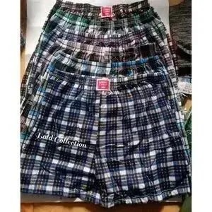 6Pcs  Assorted Men's Checked Boxers 100% High Quality Soft Breathable, Comfortable Innerwear for Male, Boys Men’s undergarments, Innerwear for men