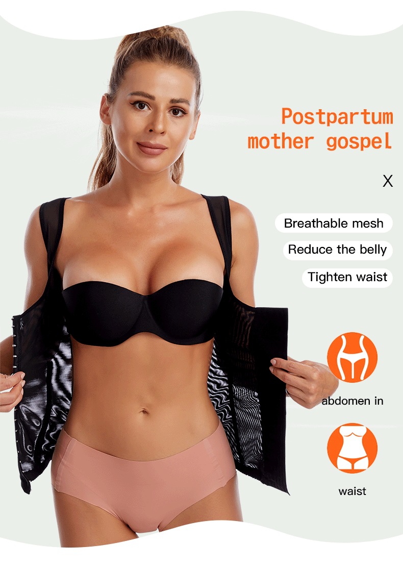 Postpartum Bandage Underbust Corset Waist Trainer Pregnant Women's Recovery Postnatal Body Shaper Compression Belly Belt Tops