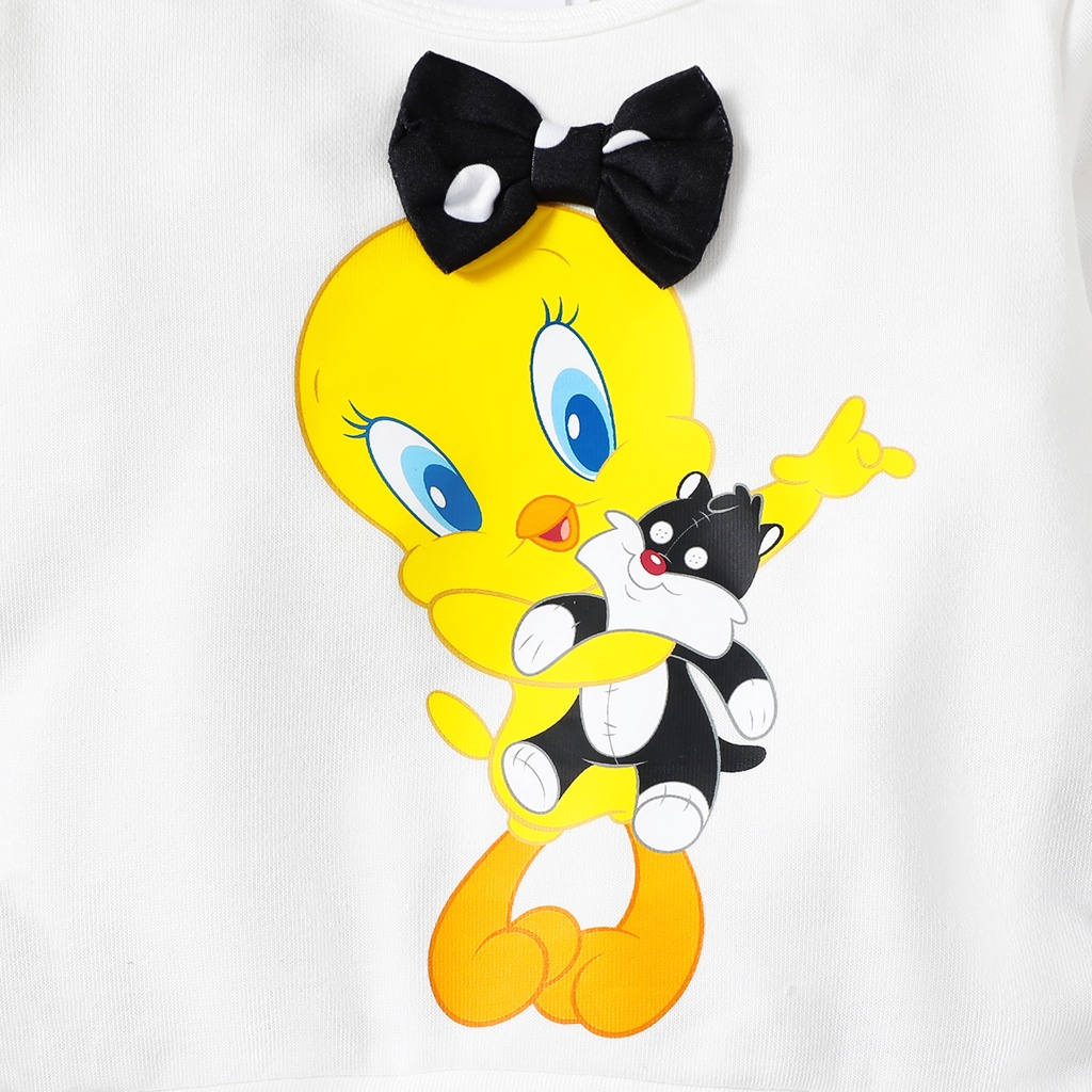 Kids Girl Clothes 1-6 Years Cute Baby Girl Long Sleeves Donald Duck Print T-shirt Wave Point Pants 2PCS Fashion Children Girl Outfit Suit
