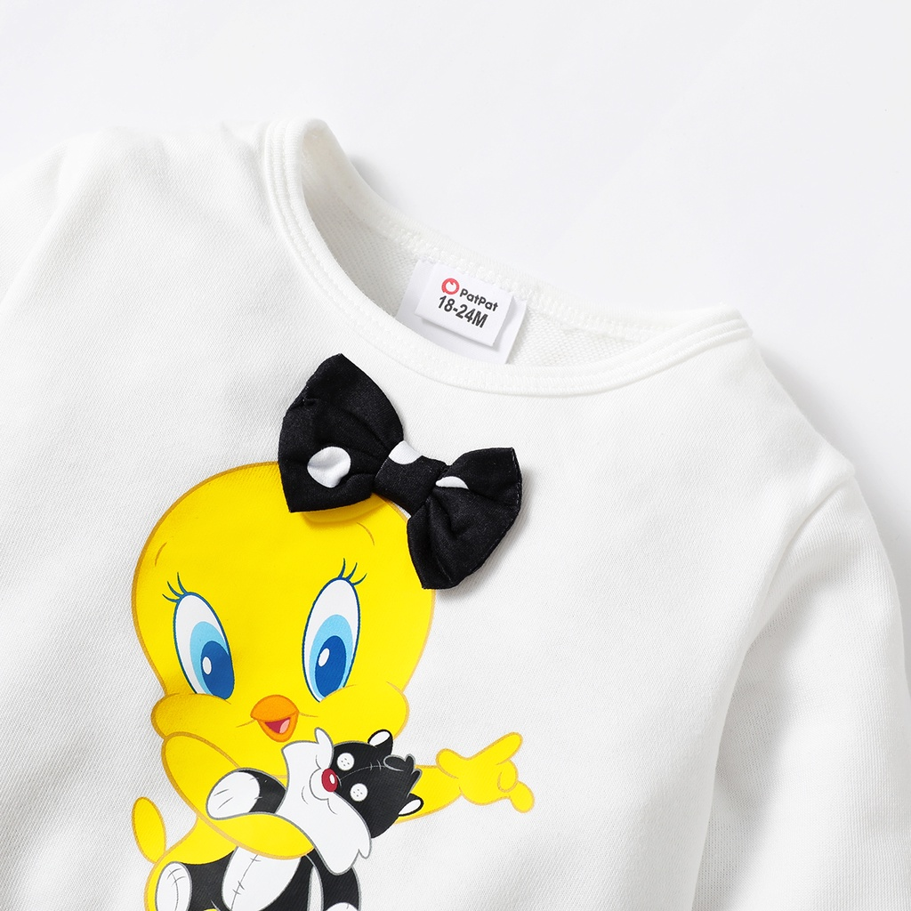 Kids Girl Clothes 1-6 Years Cute Baby Girl Long Sleeves Donald Duck Print T-shirt Wave Point Pants 2PCS Fashion Children Girl Outfit Suit