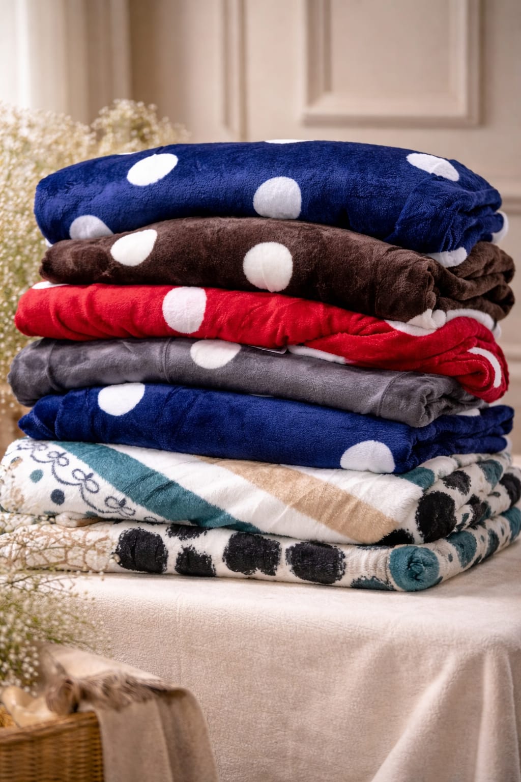 HIGH SELLING!!! Soft Single ply Velvet Blanket 5X8 Stylish soft blanket Warm and heavy blanket Classic Fade resistant Quality🔥🔥✔✔