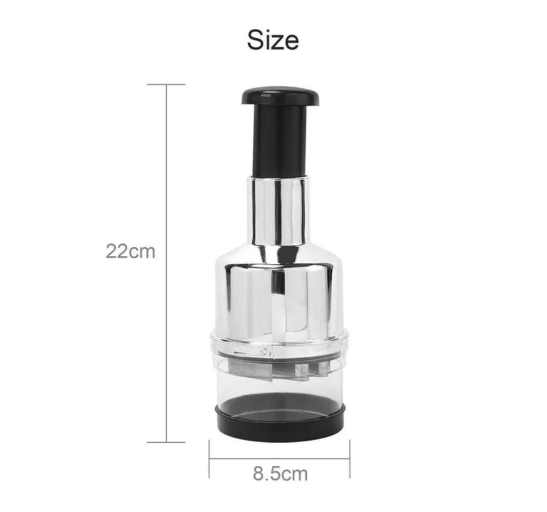 Hand Press Onion Chopper – Manual Vegetable Cutter & Food Processor | Quick Garlic, Onion & Veg Slicer