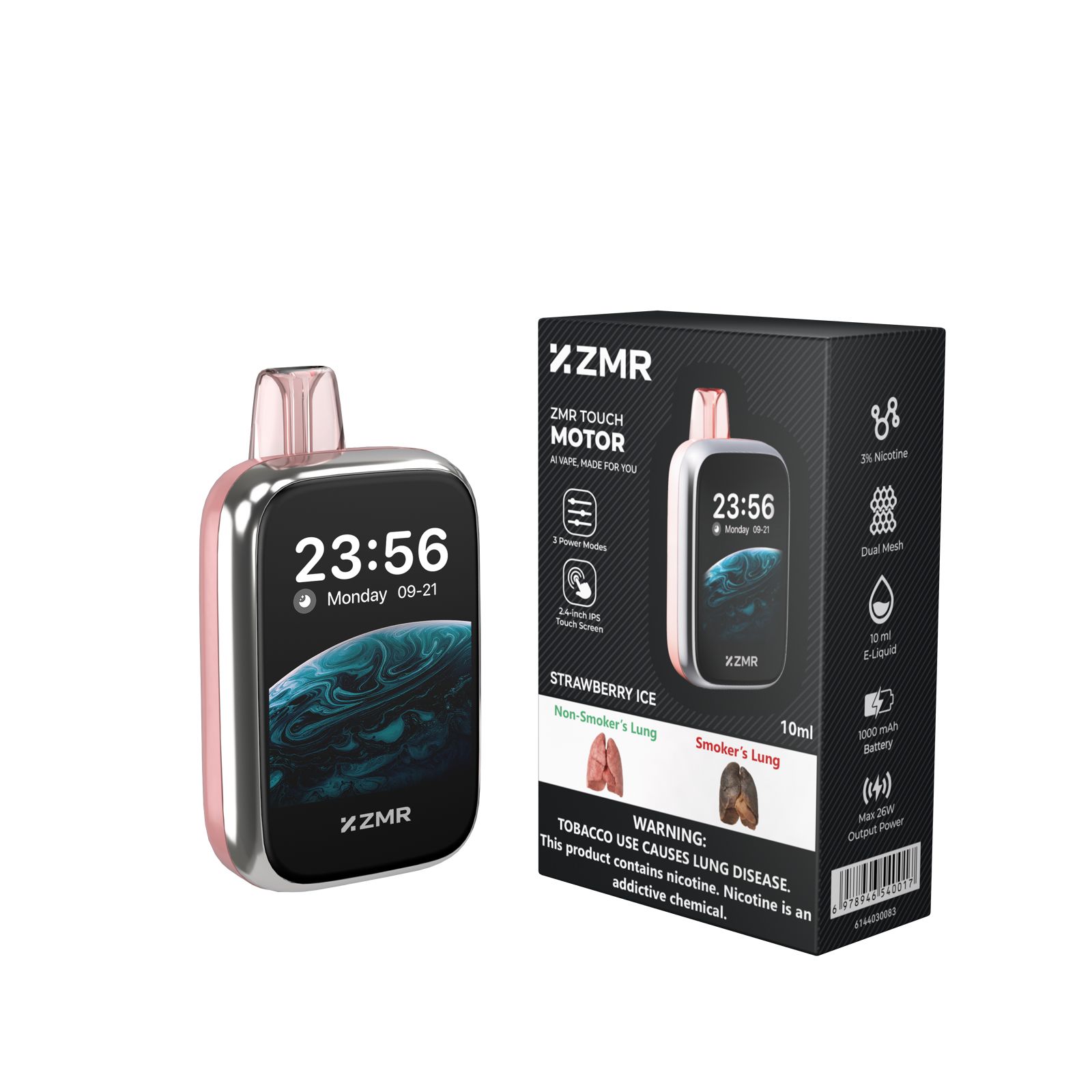 [ NEW ARRIVALS!!! ] 30K Puffs ZMR Touch Motor Flavor Rechargeable Smart Vape kit fashion vape different flavor vapes Great Price Vape