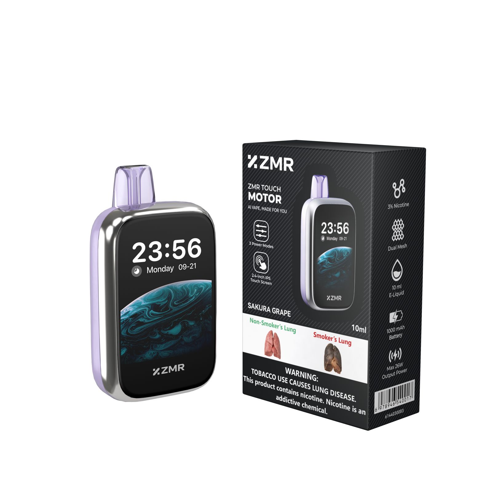 [ NEW ARRIVALS!!! ] 30K Puffs ZMR Touch Motor Flavor Rechargeable Smart Vape kit fashion vape different flavor vapes Great Price Vape
