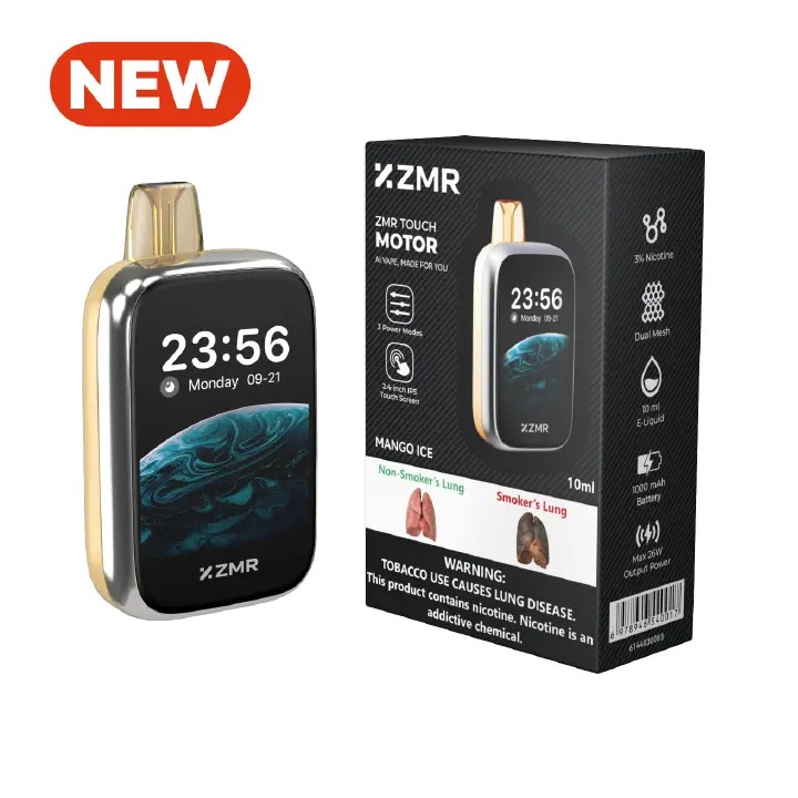 [ NEW ARRIVALS!!! ] 30K Puffs ZMR Touch Motor Flavor Rechargeable Smart Vape kit fashion vape different flavor vapes Great Price Vape