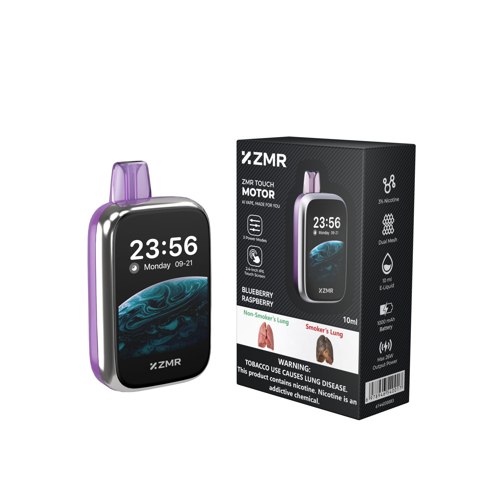 [ NEW ARRIVALS!!! ] 30K Puffs ZMR Touch Motor Flavor Rechargeable Smart Vape kit fashion vape different flavor vapes Great Price Vape