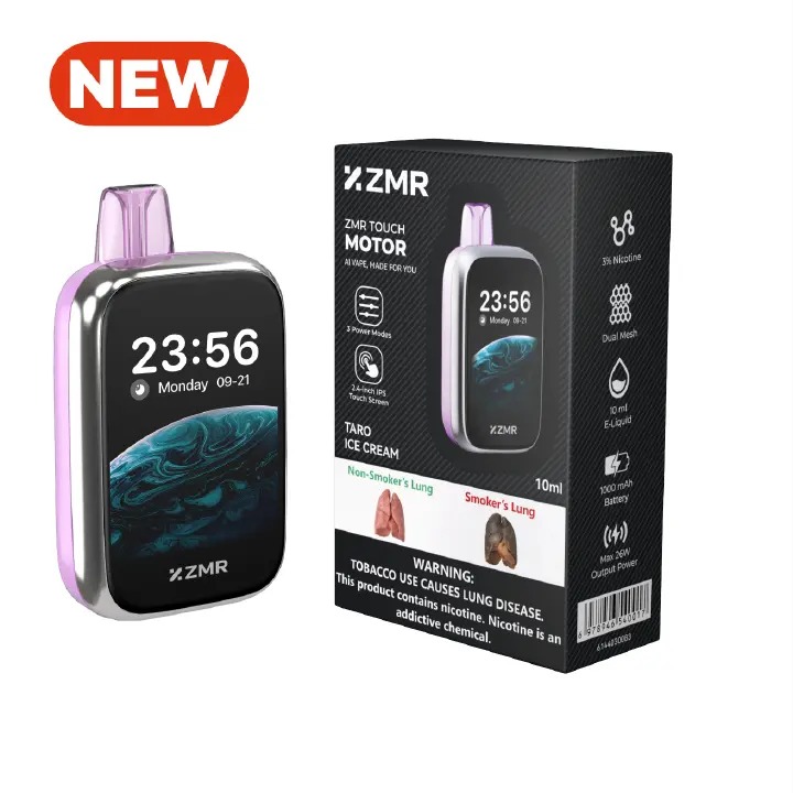 [ NEW ARRIVALS!!! ] 30K Puffs ZMR Touch Motor Flavor Rechargeable Smart Vape kit fashion vape different flavor vapes Great Price Vape