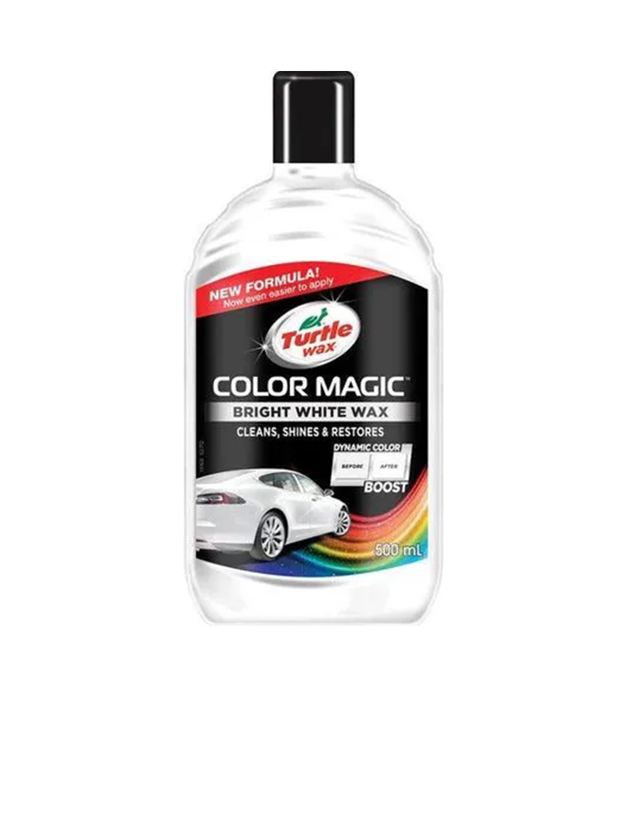 Turtle Wax Color Magic Bright White 500ml- is a quick & easy way to remove swirl marks & minor scratches, enhancing the colour of your vehicle's paintwork, giving long lasting wax protection.