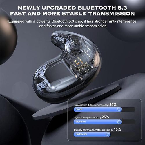 Bluetooth Wireless Earphone Mini Sleeping Headphones  Invisible Stereo Headset