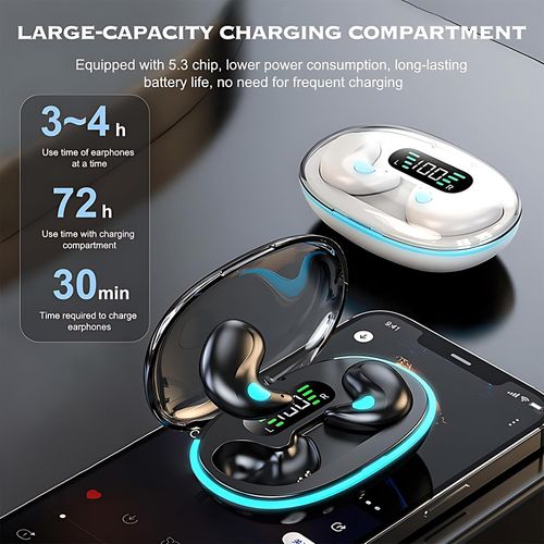 GtyGo Bluetooth Wireless Earphone Mini Sleeping Headphones  Invisible Stereo Headset