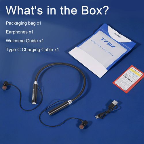 TYNIX G01 Wireless Earbuds Bluetooth Earphones, Neckband Sport Style